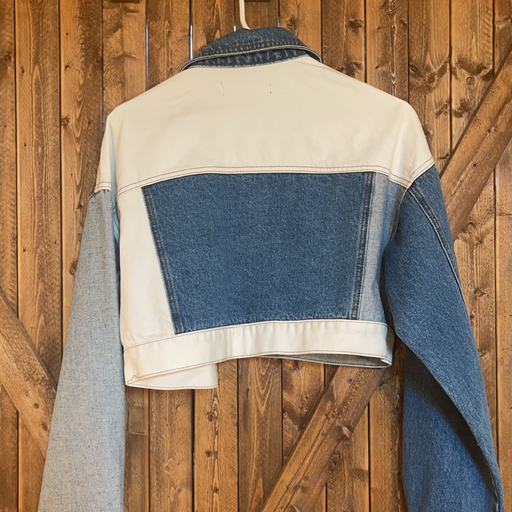 Patchwork Denim Jacket - image 3